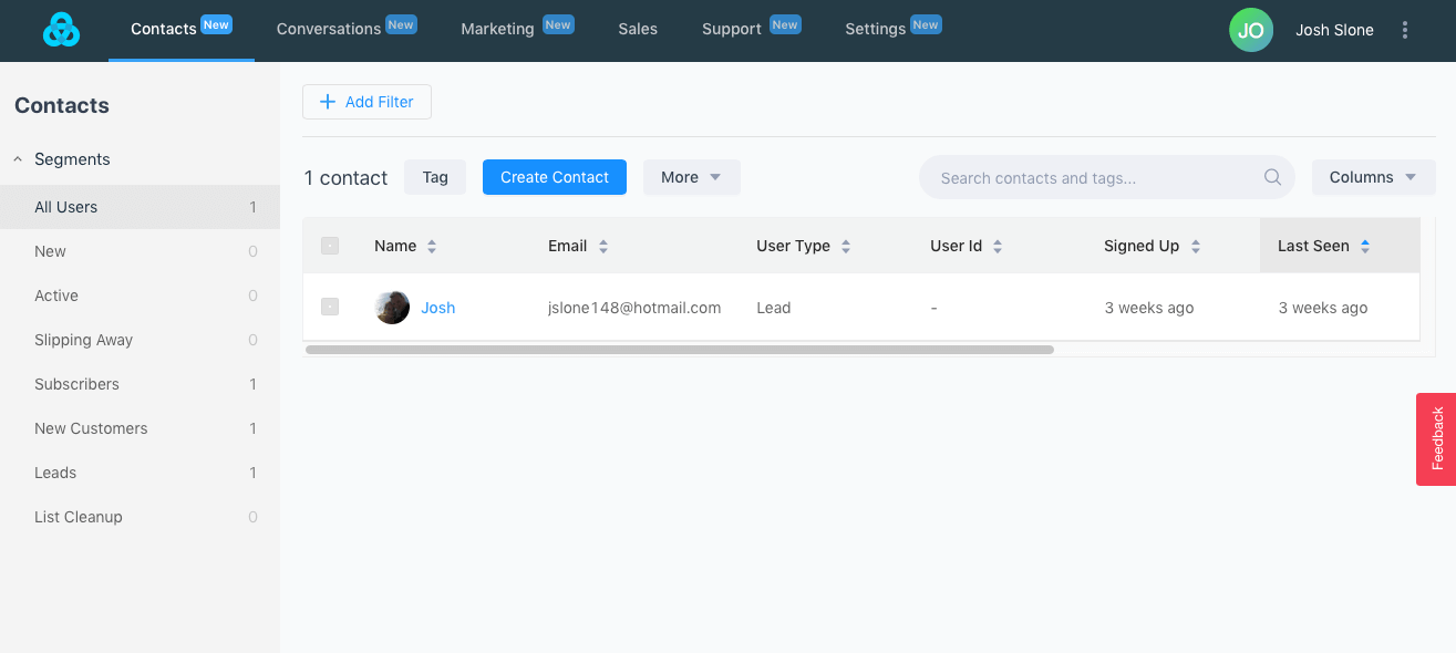 Gist Dashboard